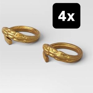 4-pack gold Napkin Rings from Threshold